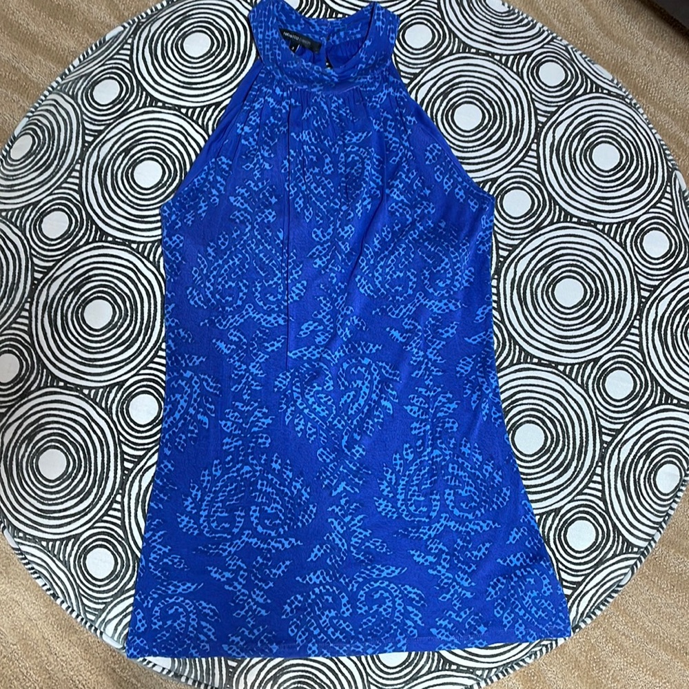 LIKE NEW - Rebecca Beeson Cut-Away Blue Tank 3 Large